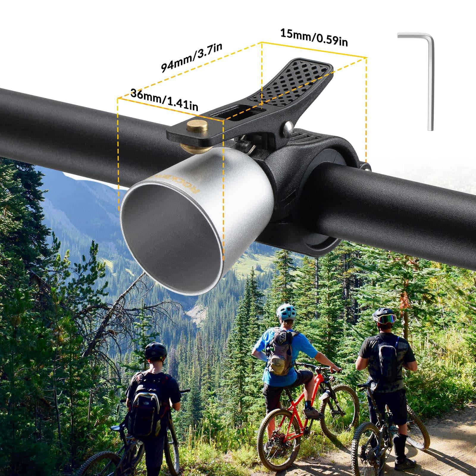 ROCKBROS Fahrradklingel Laut Retro Klingel für MTB Rennrad Vier Farben - Image 22