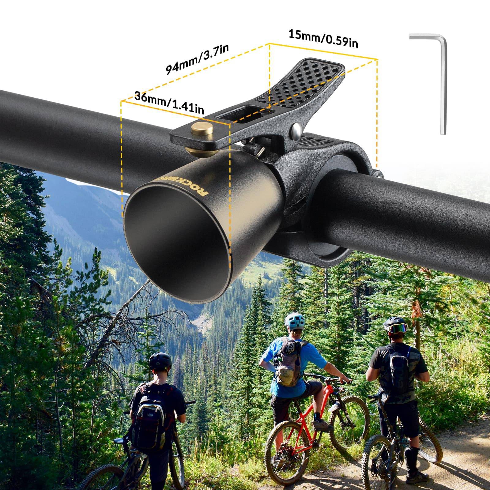 ROCKBROS Fahrradklingel Laut Retro Klingel für MTB Rennrad Vier Farben - Image 26