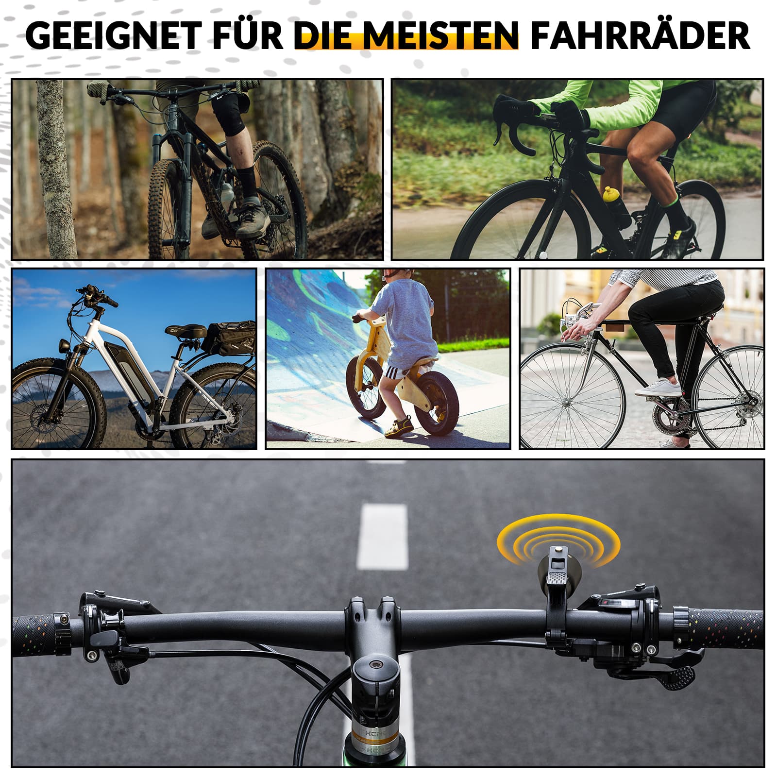 ROCKBROS Fahrradklingel Laut Retro Klingel für MTB Rennrad Vier Farben - Image 27