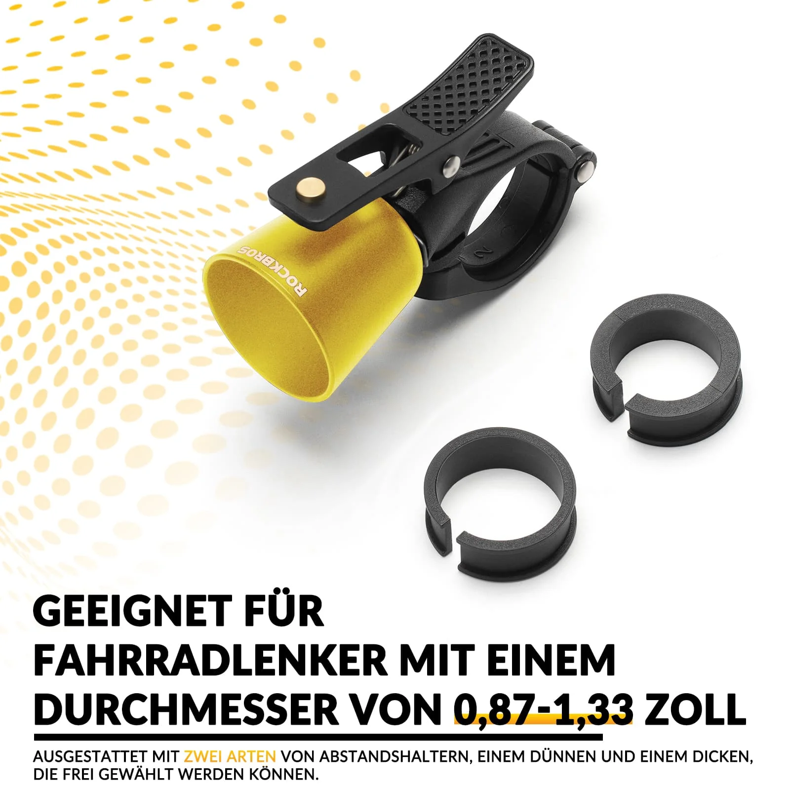 ROCKBROS Fahrradklingel Laut Retro Klingel für MTB Rennrad Vier Farben - Image 9