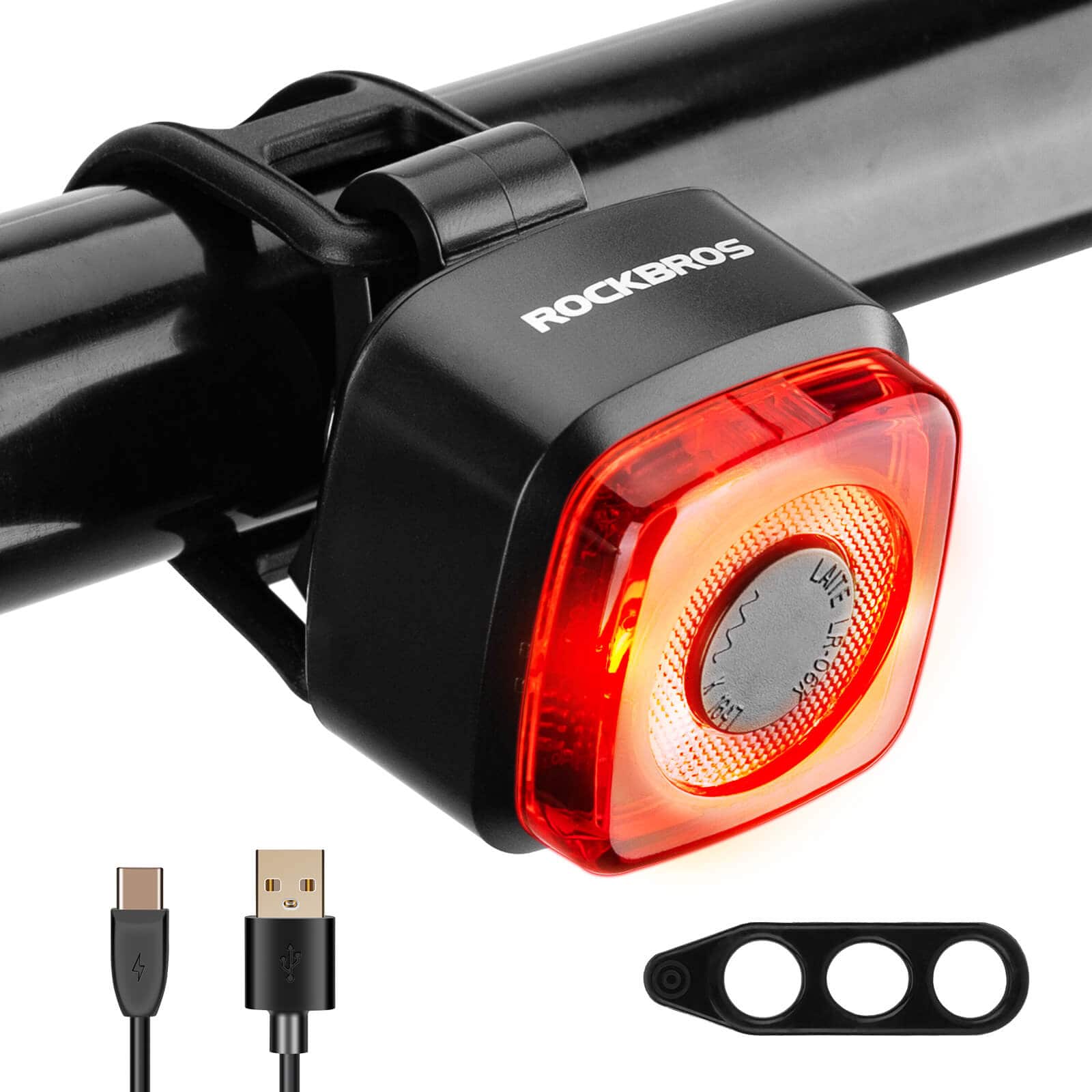 ROCKBROS Fahrradlicht IPX5 Wasserdicht Rücklicht Wiederaufladbar mit USB-C - Image 3