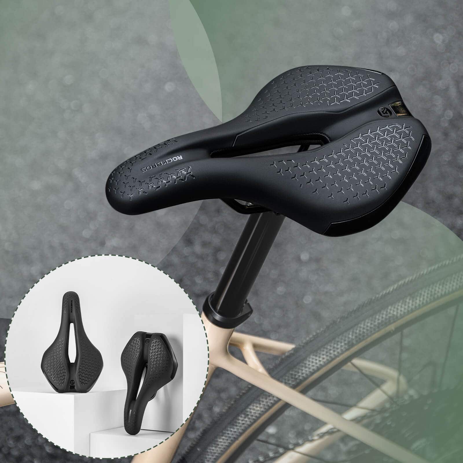 ROCKBROS Fahrradsattel Bequem Hohl Ergonomisch Fahrradsitz Anti-Rutsch - Image 7