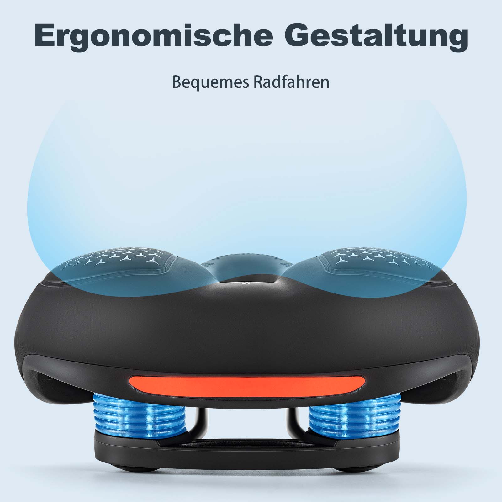 ROCKBROS Fahrradsattel Memory Foam Atmungsaktiv Gel Sattel - Image 6