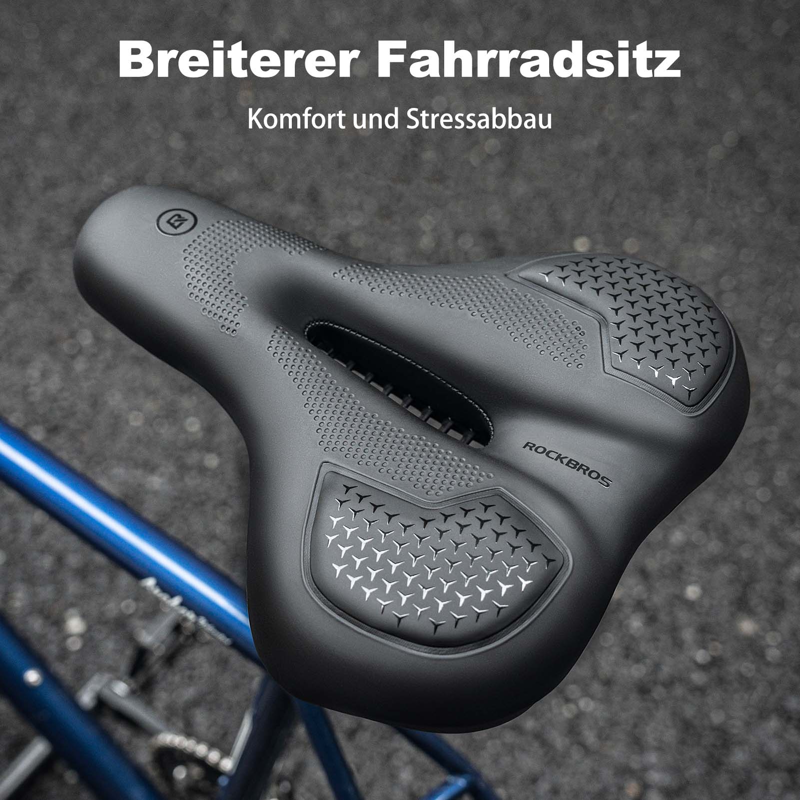 ROCKBROS Fahrradsattel Memory Foam Atmungsaktiv Gel Sattel - Image 8