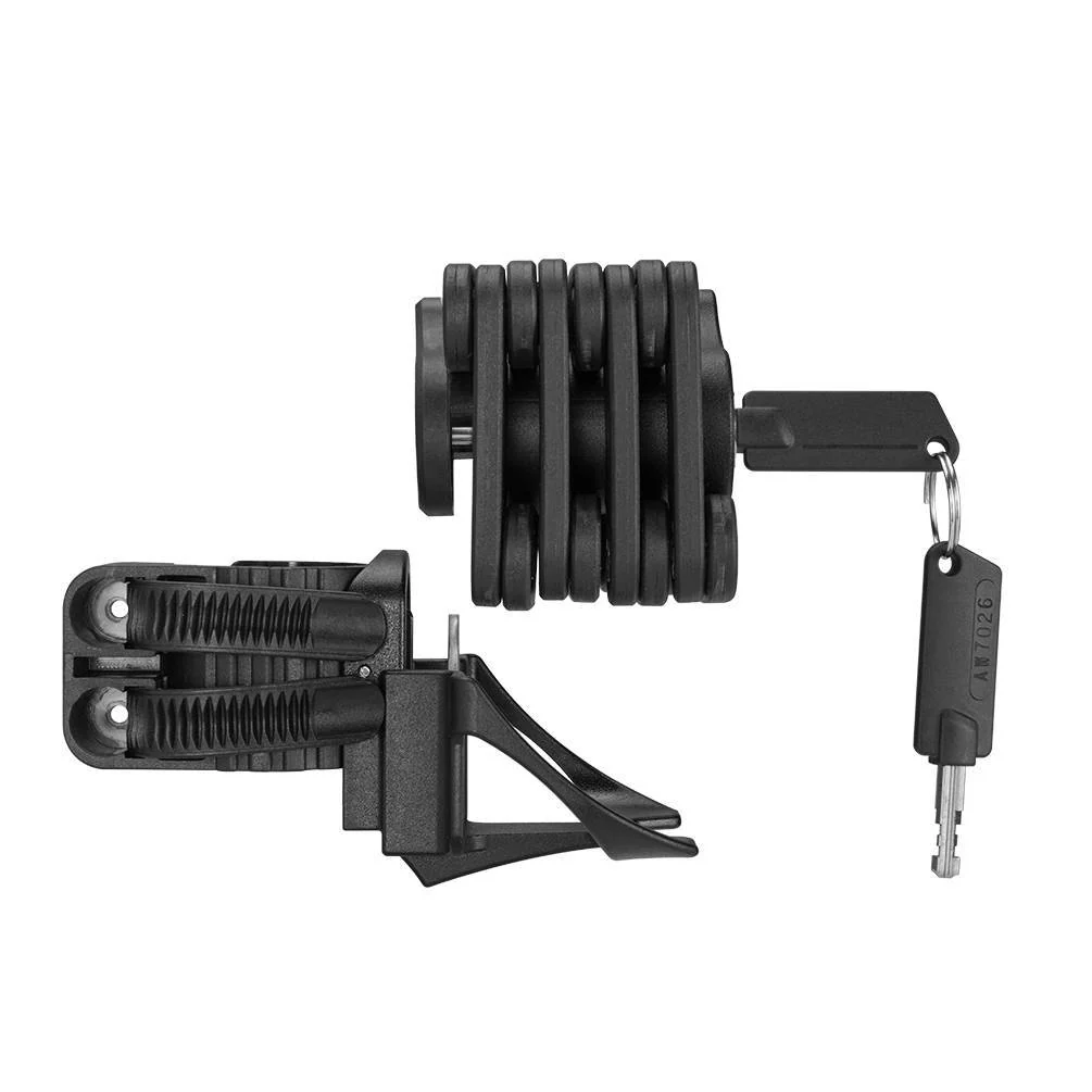 ROCKBROS Fahrradschloss Faltschloss 70 cm Lang Schwarz - Image 11