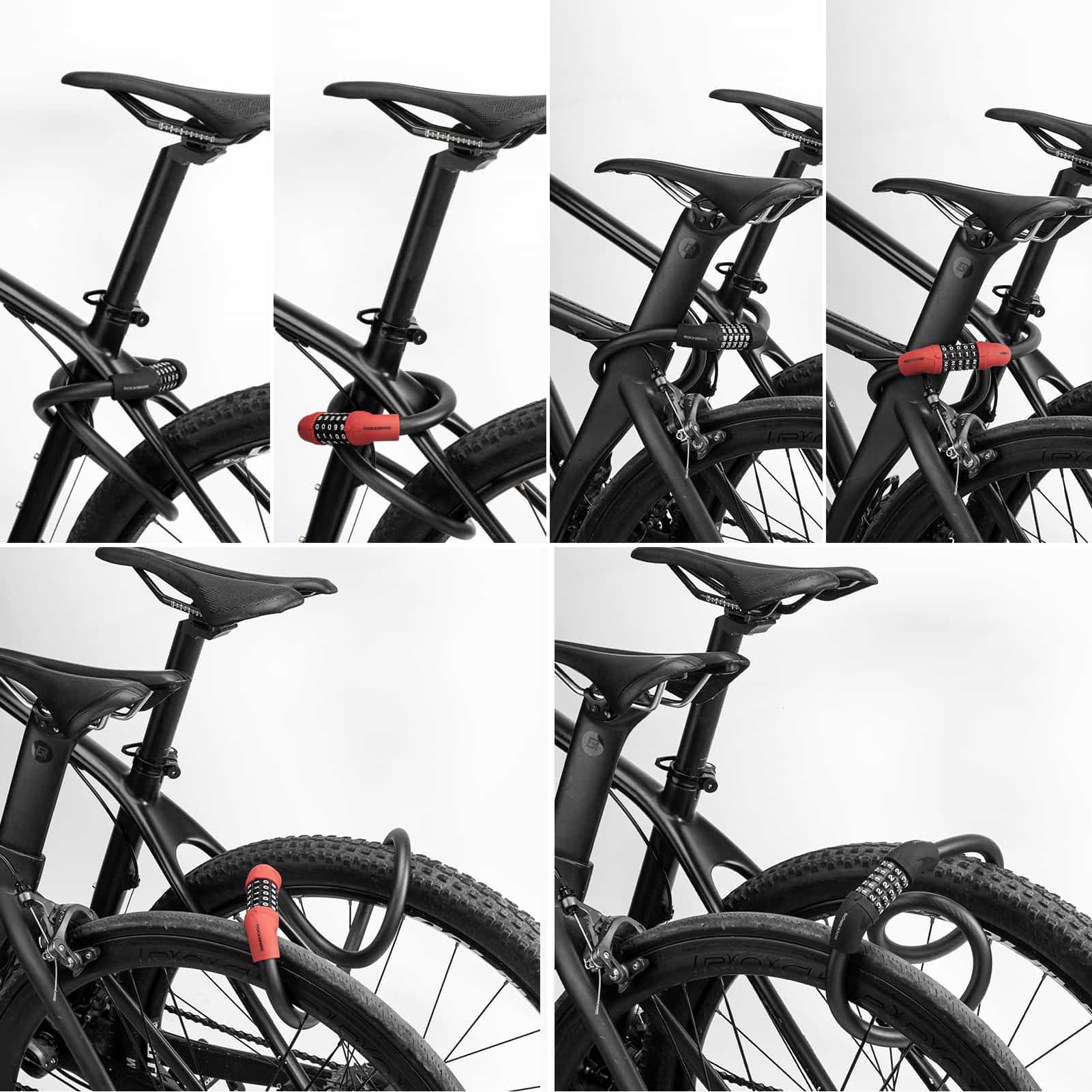 ROCKBROS Fahrradschloss Kabelschloss Zahlenschloss mit 5-stelliges Zahlencode - Image 8