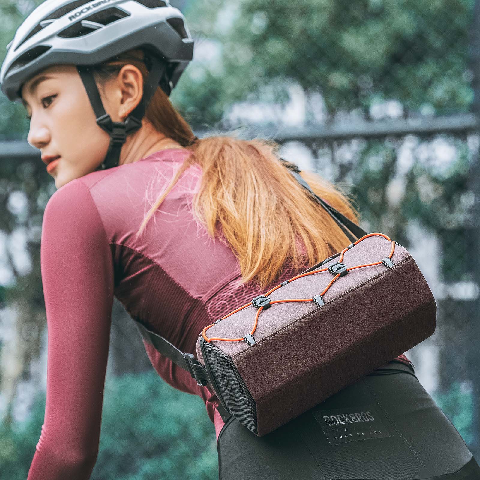 ROCKBROS Fahrradtasche Lenkertasche 2,2L mit Schultergurt in 6 Farben - Image 18