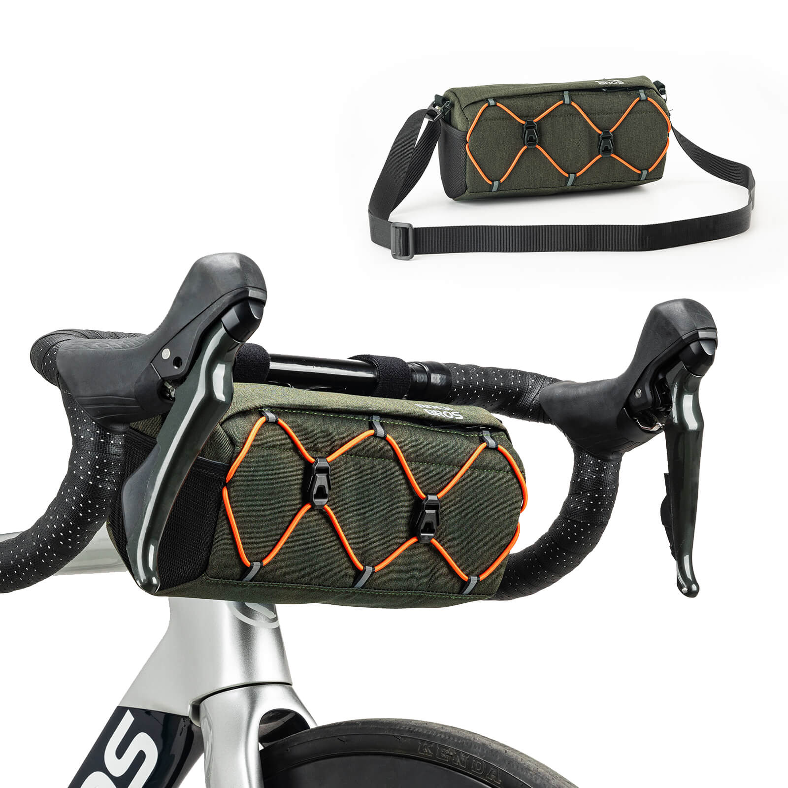 ROCKBROS Fahrradtasche Lenkertasche 2,2L mit Schultergurt in 6 Farben - Image 3