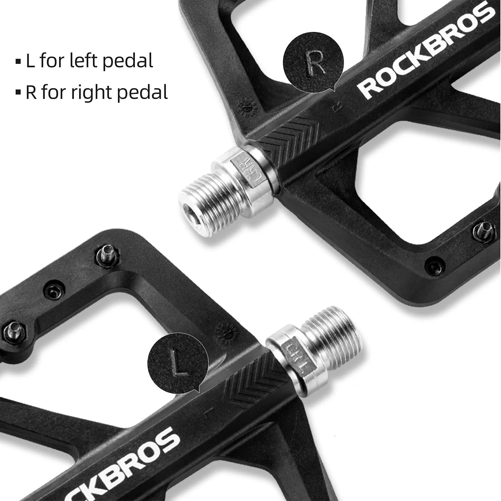 ROCKBROS Flat pedale 9/16 aus Nylon 3 Sealed Bearings rutschfest - Image 6