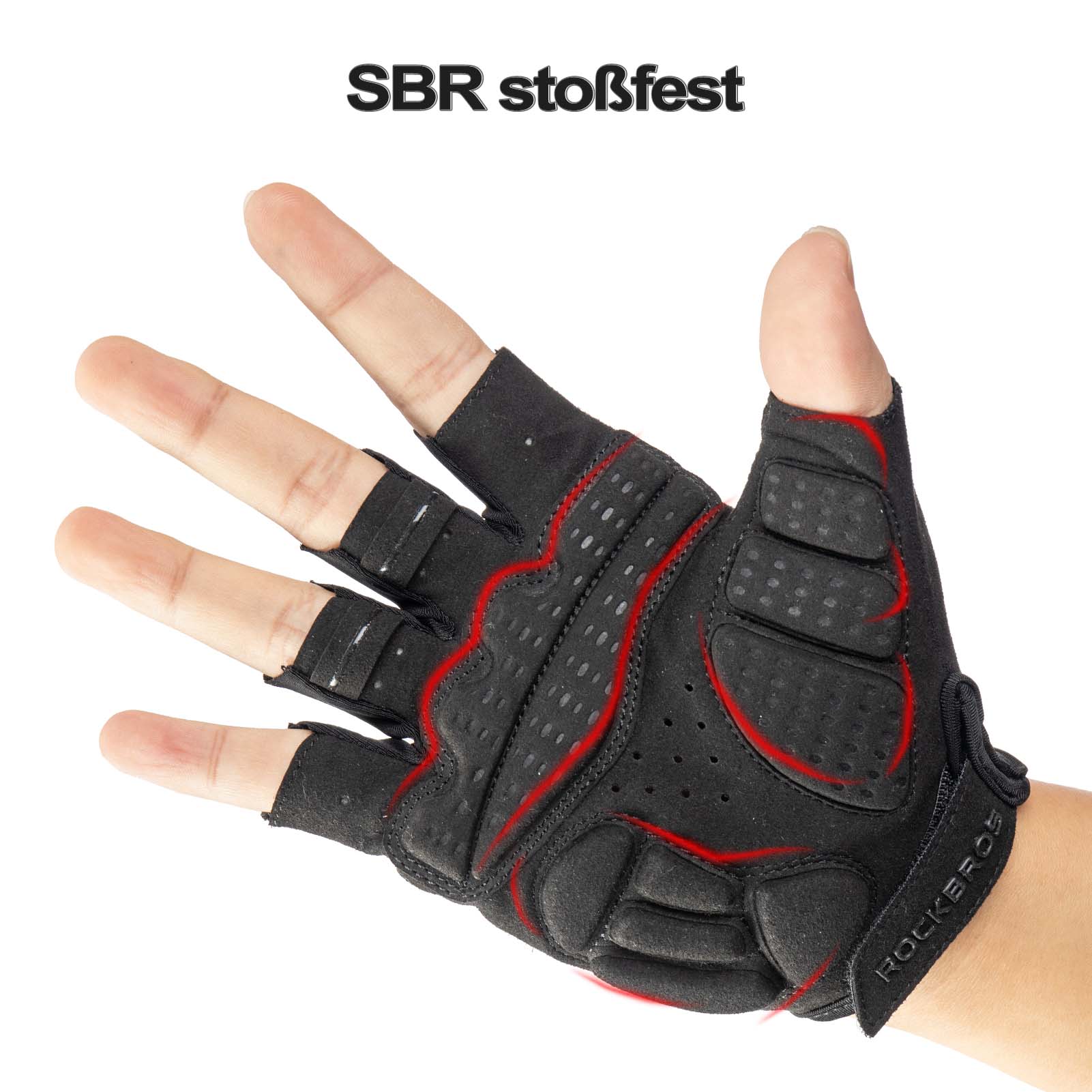 ROCKBROS Frühlings- und Herbst-Sport-Reithandschuhe Anti-Rutsch und reflektierend - Image 4