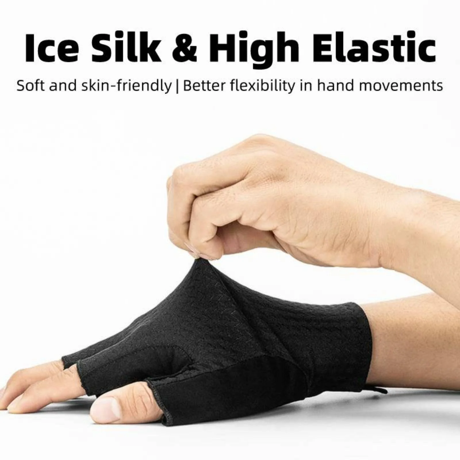ROCKBROS Gel gemusterte Rutschfeste Halbfinger-Reithandschuhe - Image 5