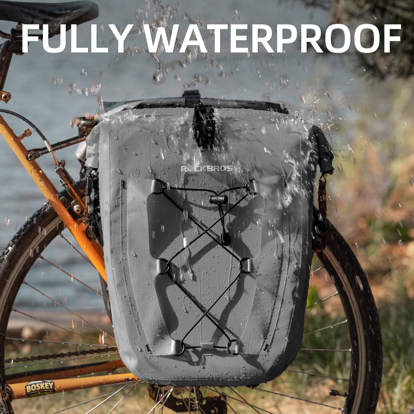 ROCKBROS Gepäckträgertasche 25L-32L 100 % wasserdicht mit Tragegriff - Image 55