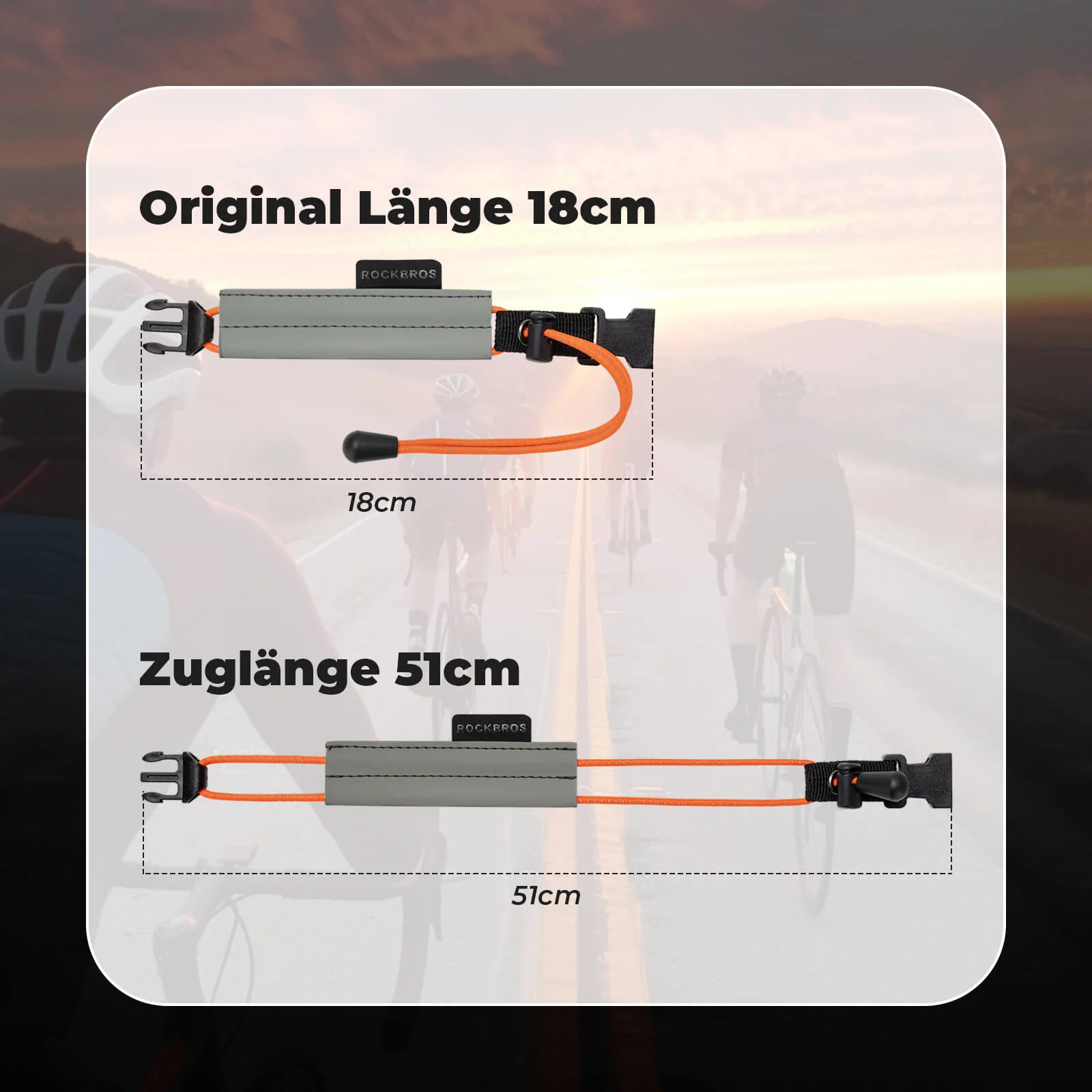 ROCKBROS Hosenband reflektierend für Radfahren Reflektorband - Image 8