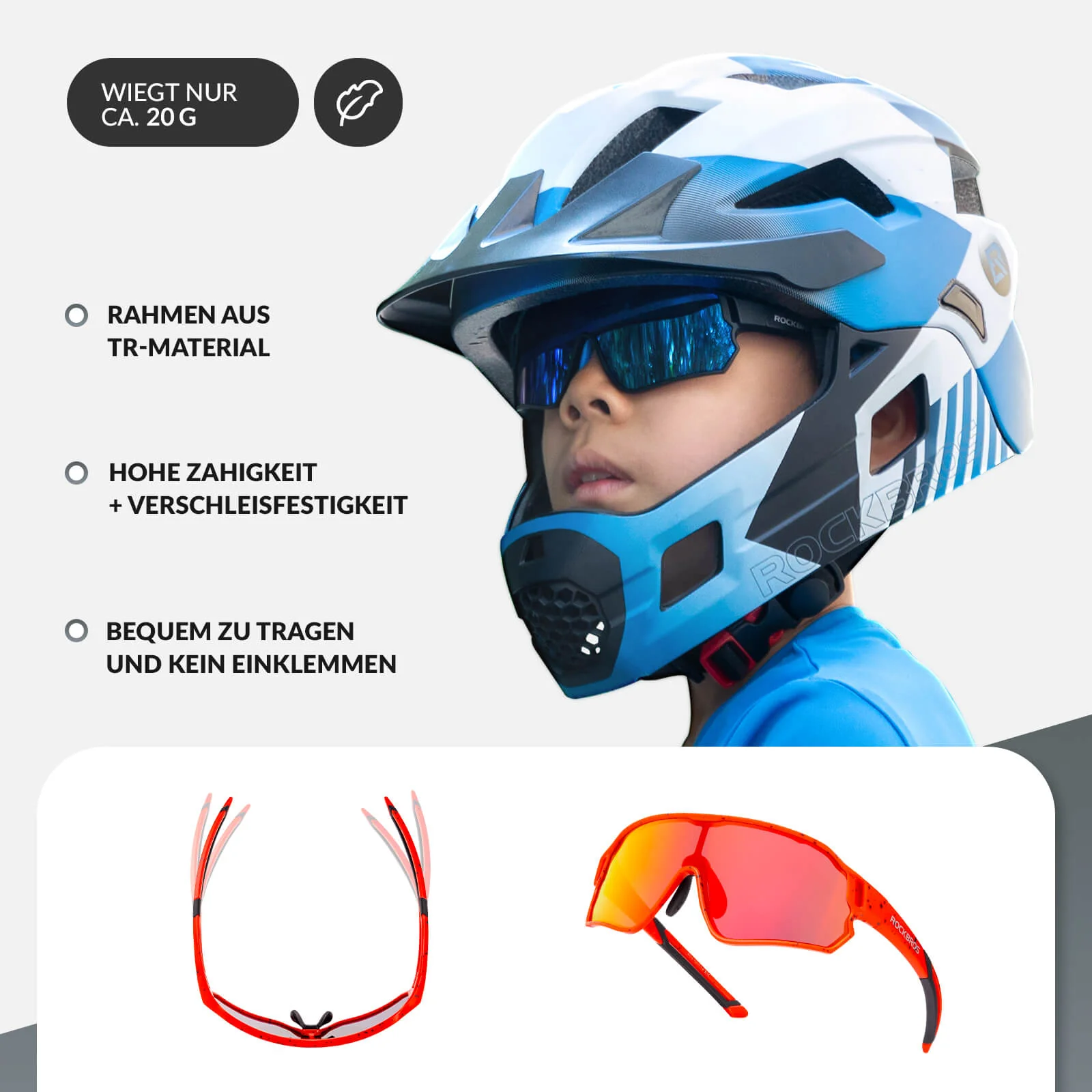 Polarisierte Kinder-Fahrradbrille mit UV400-Schutz - Image 42