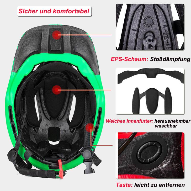 ROCKBROS Kinderhelm Integralhelm mit Abnehmbare Kinnschutz für Jungen/Mädchen - Image 20
