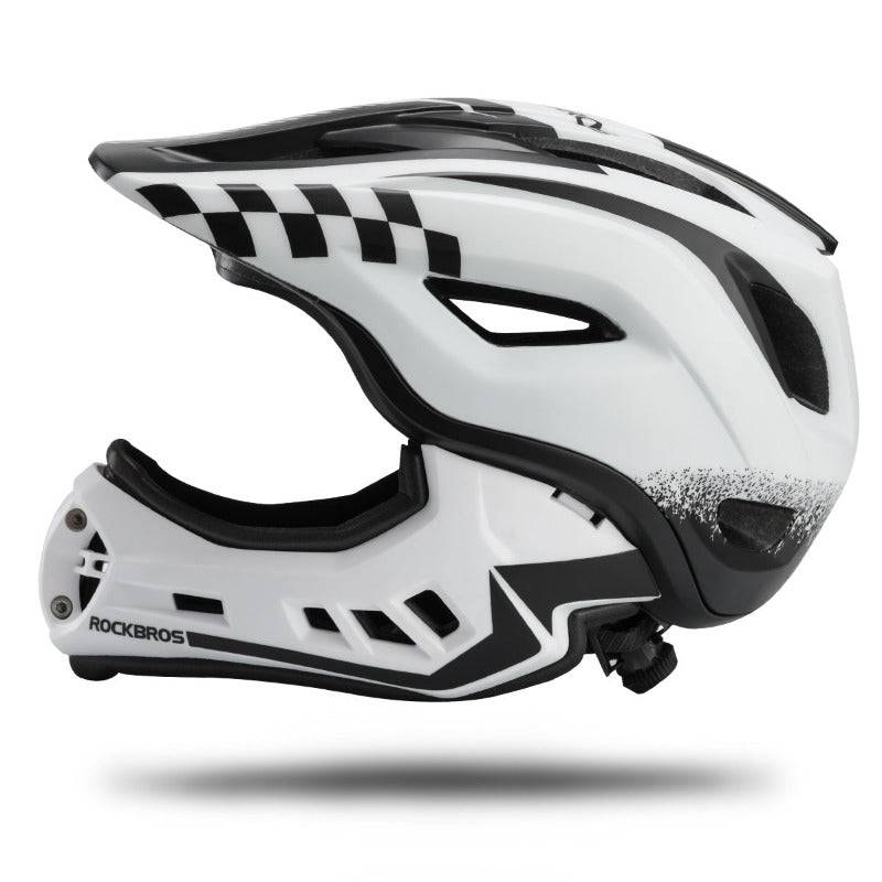 ROCKBROS Kinderhelm Integralhelm mit Abnehmbare Kinnschutz für Jungen/Mädchen - Image 3
