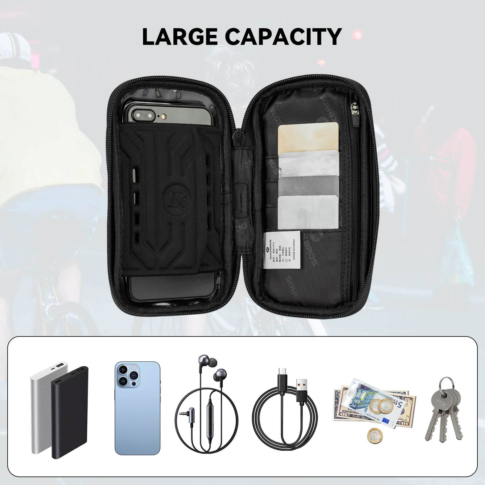 ROCKBROS Lenkertasche 360° Drehung Handyhalterung für Motorrad & Fahrrad - Image 3