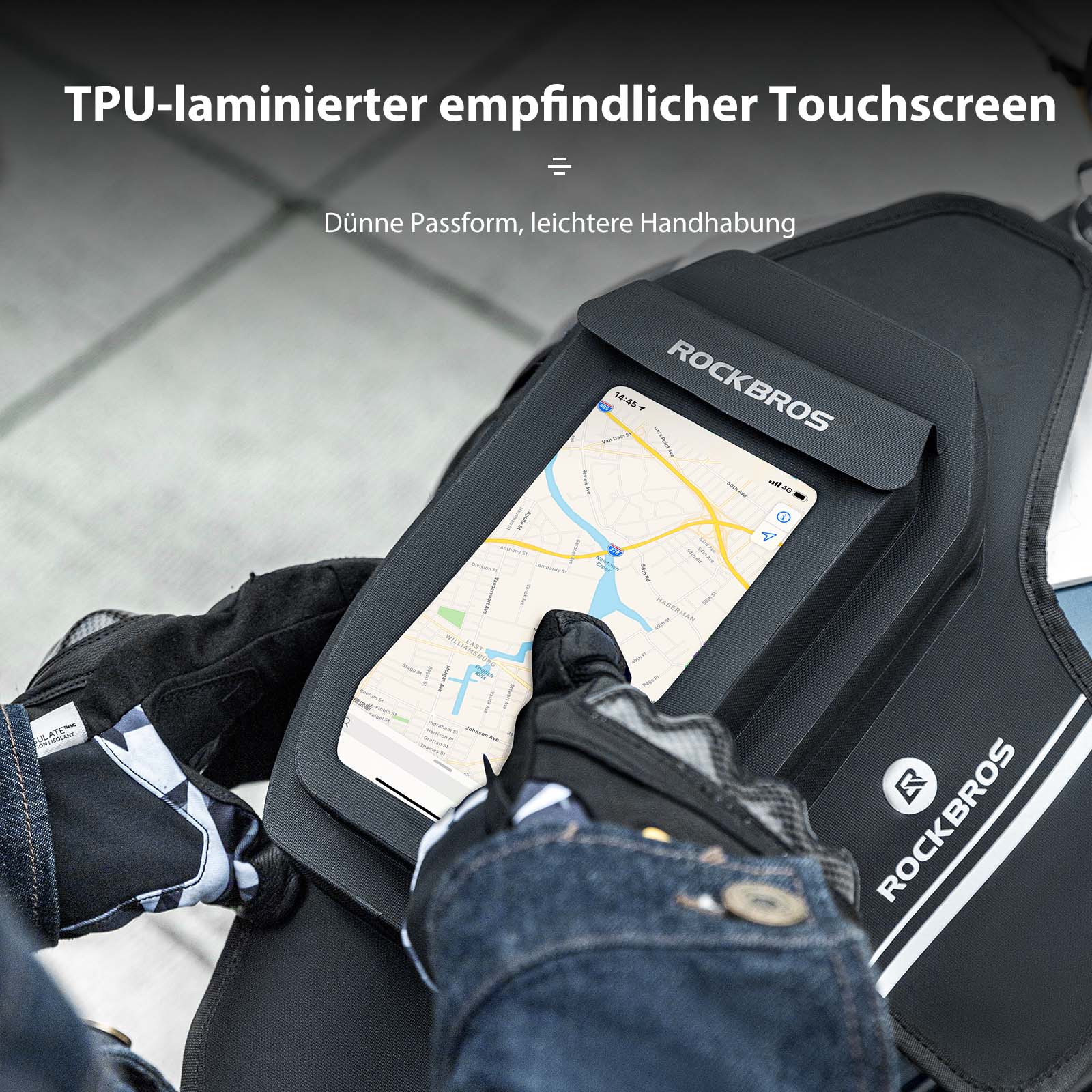 ROCKBROS Motorrad Tankrucksack Wasserdichter Magnet Tanktasche Schwarz - Image 7