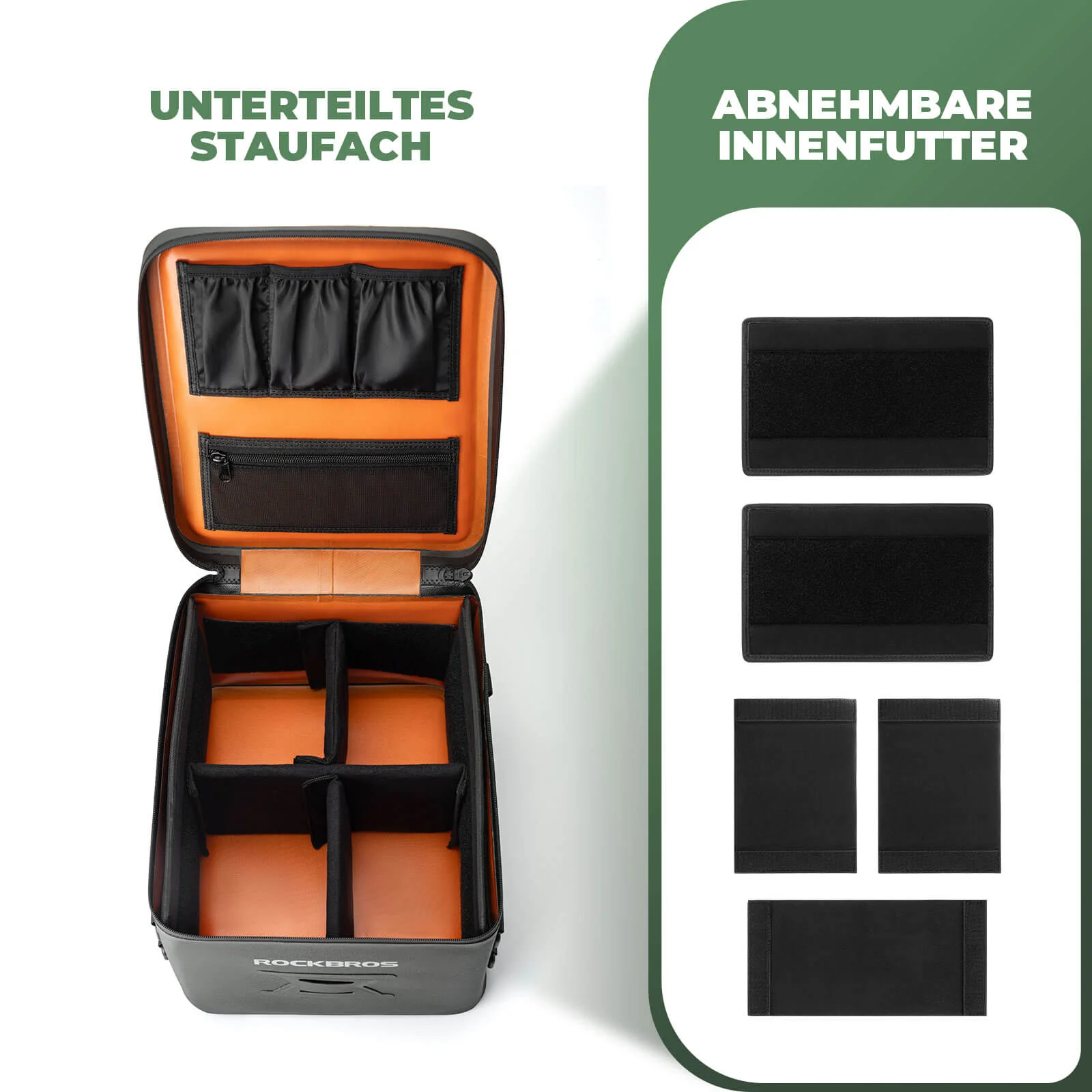 ROCKBROS Motorradtasche Wasserdicht Gepäckträgertasche Hecktasche 13L - Image 4