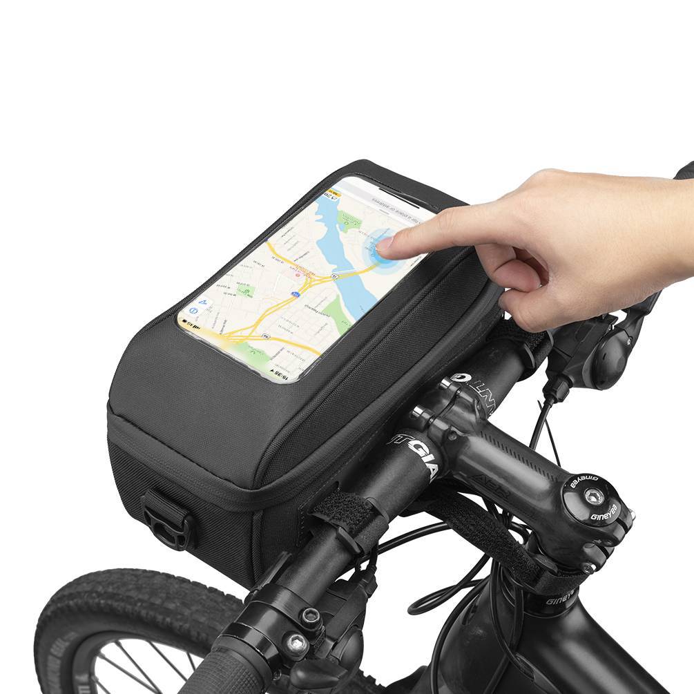 ROCKBROS multifunktional Fahrrad Lenkertasche mit PVC-Touchscreen und Schultergurt - Image 8