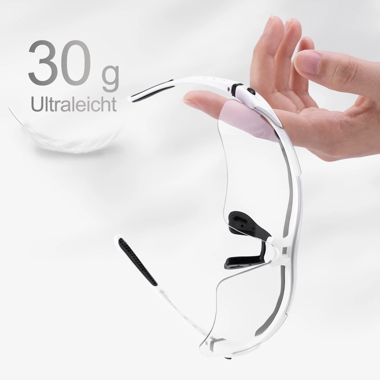 ROCKBROS Photochromic Sportbrillen Mit Austauschbarem Elastischem Stirnband - Image 5