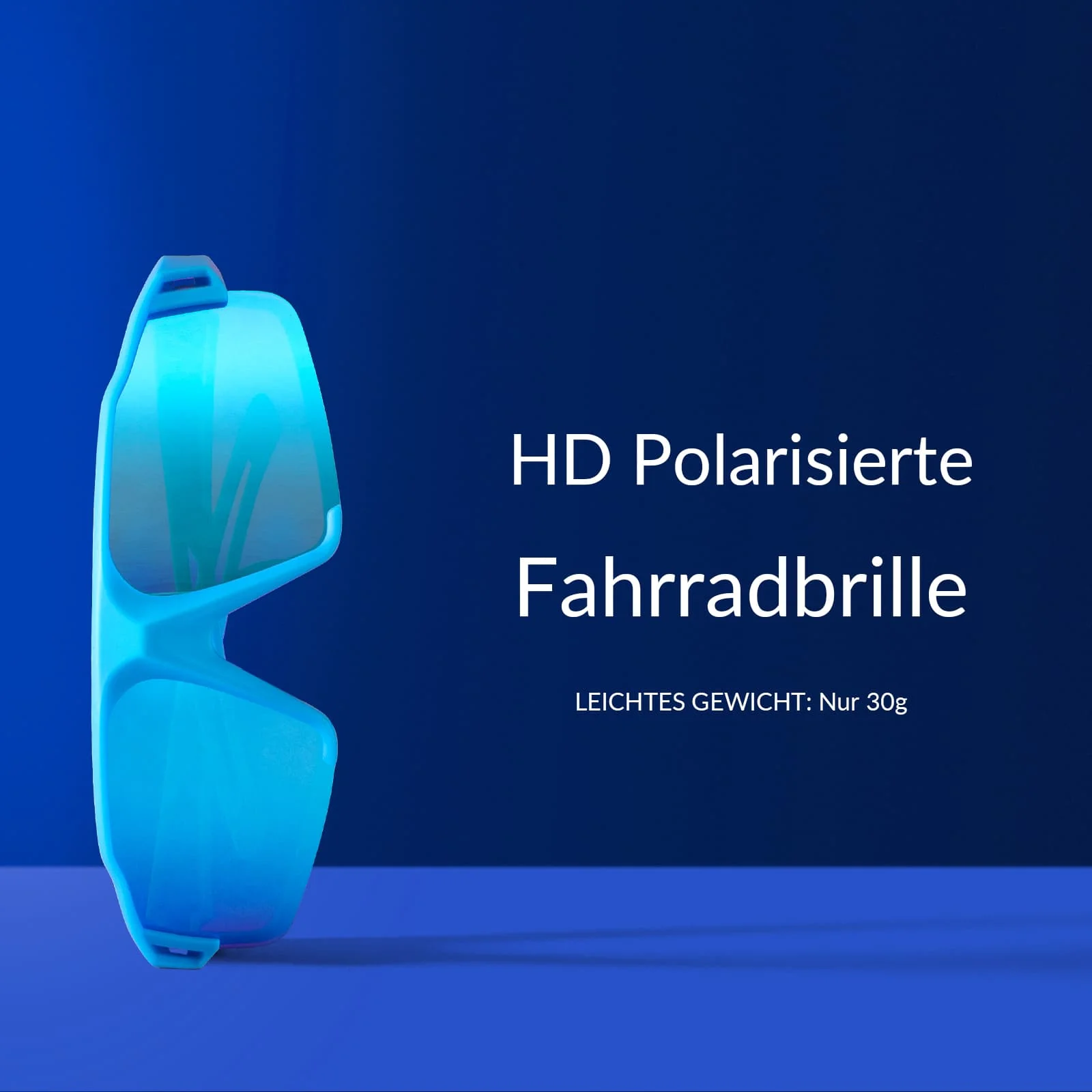 ROCKBROS polarisierte Sonnenbrille mit UV400 Schutz Hellblau Unisex - Image 3