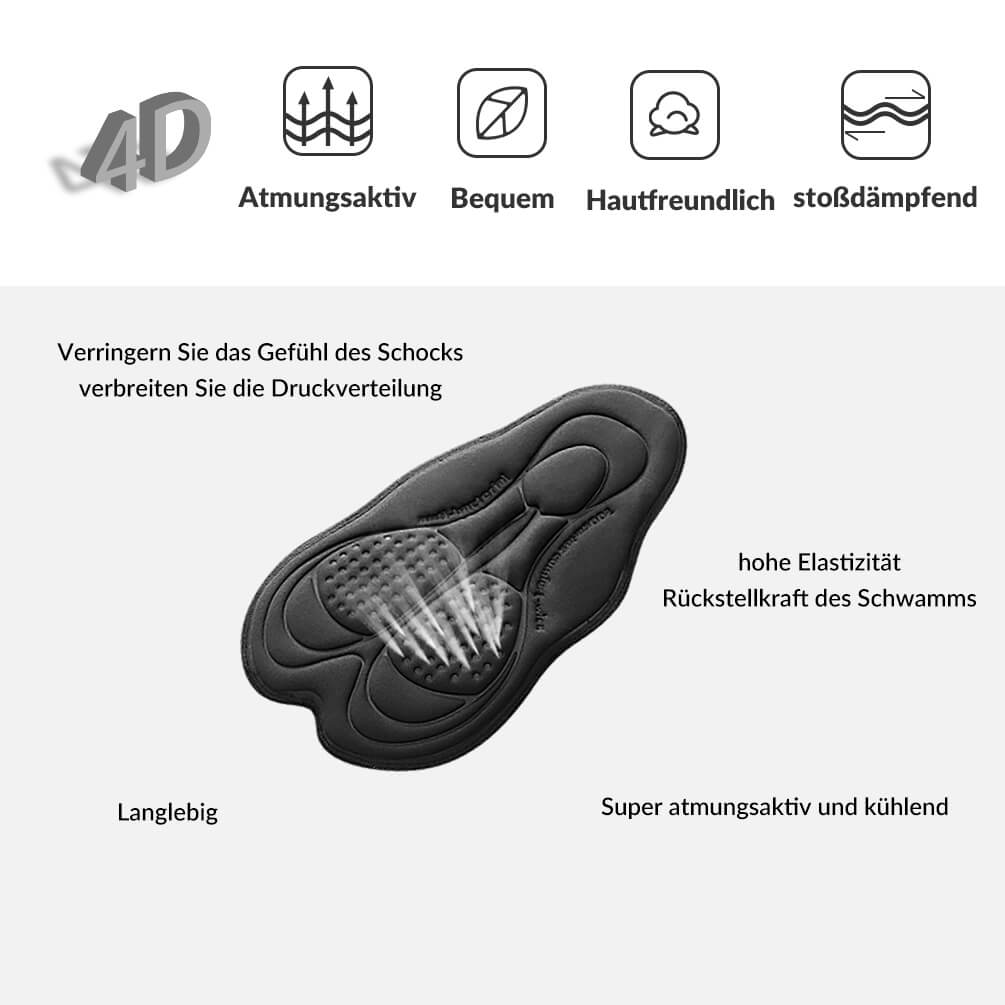 Kurze Atmungsaktive Radhose für Herren (Anti-Stoß) - Image 4