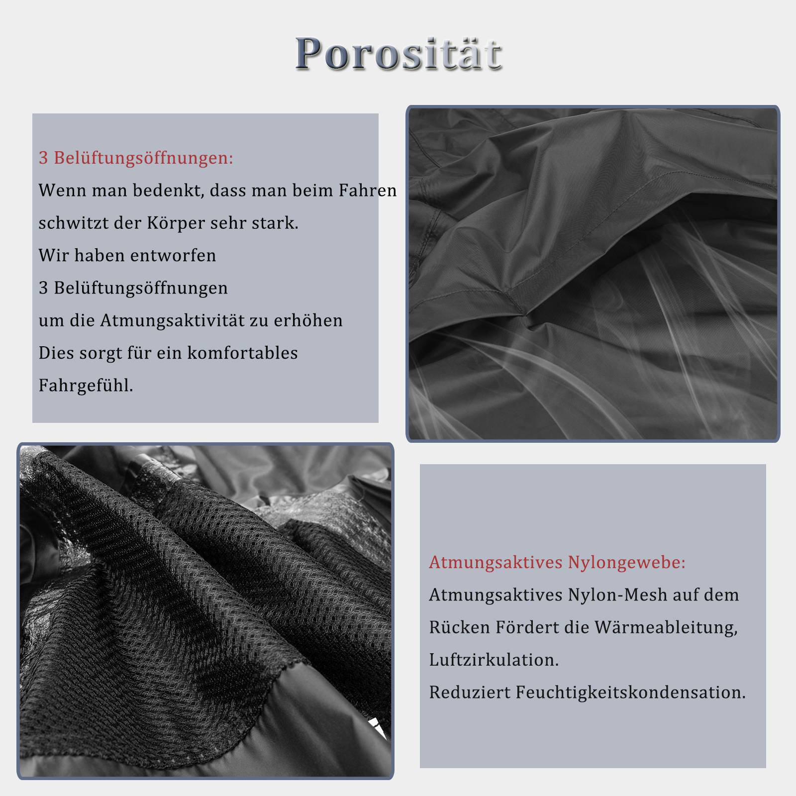 ROCKBROS Radsport Regenjacke Herren Wasserabweisend Leicht Fahrradjacke - Image 7