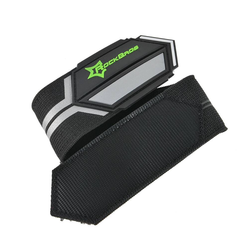 ROCKBROS Reflektorbänder Hosenband mit Klettverschluss 1 Paar Schwarz - Image 3