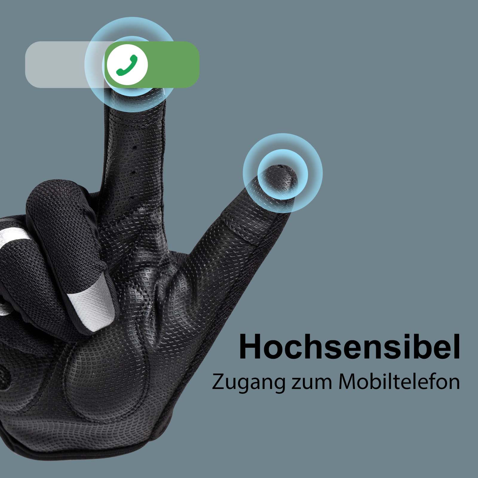 ROCKBROS Reithandschuhe Full Finger SBR Herren Sporthandschuhe M-XXL - Image 3