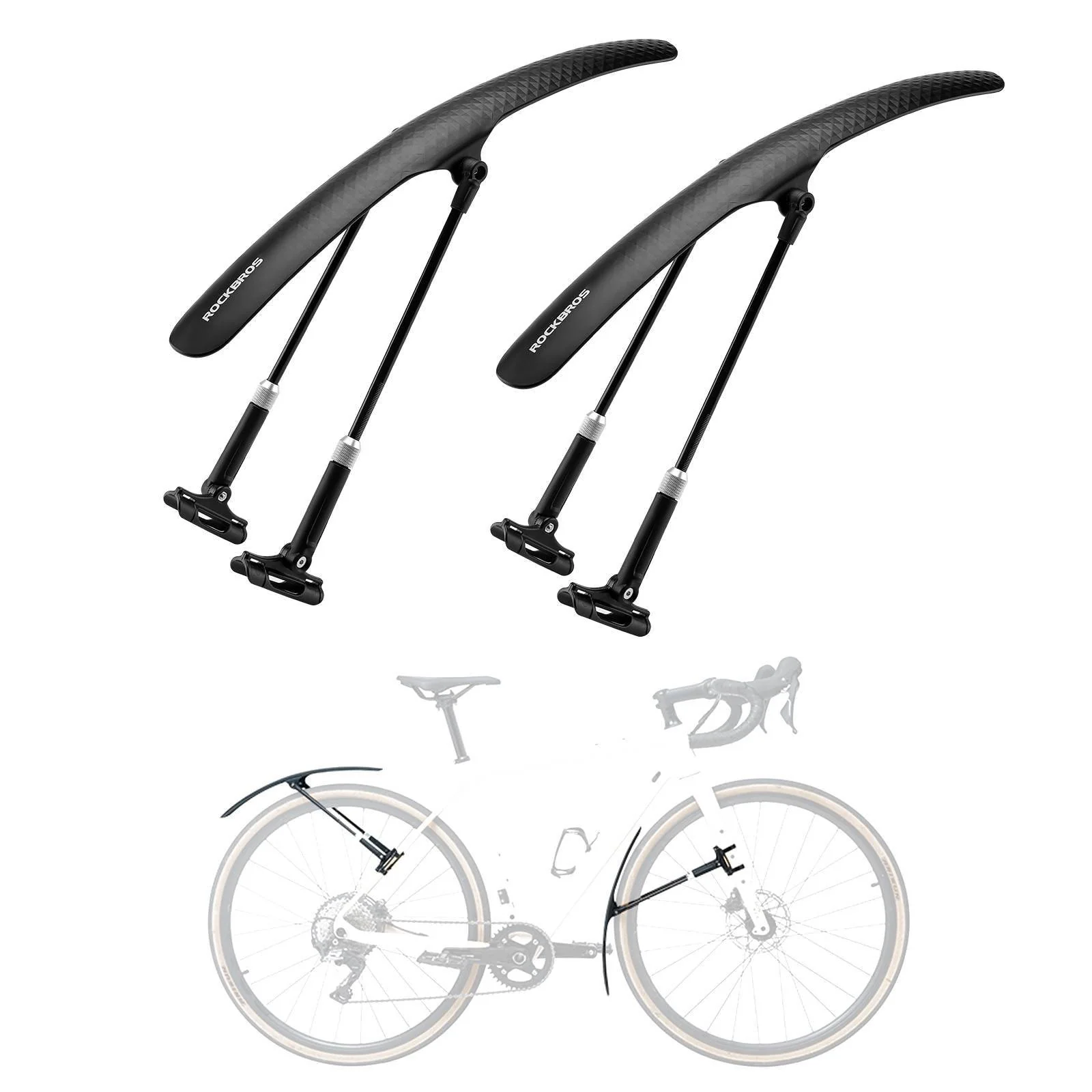 ROCKBROS Rennrad Schutzblech Set für 27,5 Zoll Fahrräder Quick-Release - Image 3