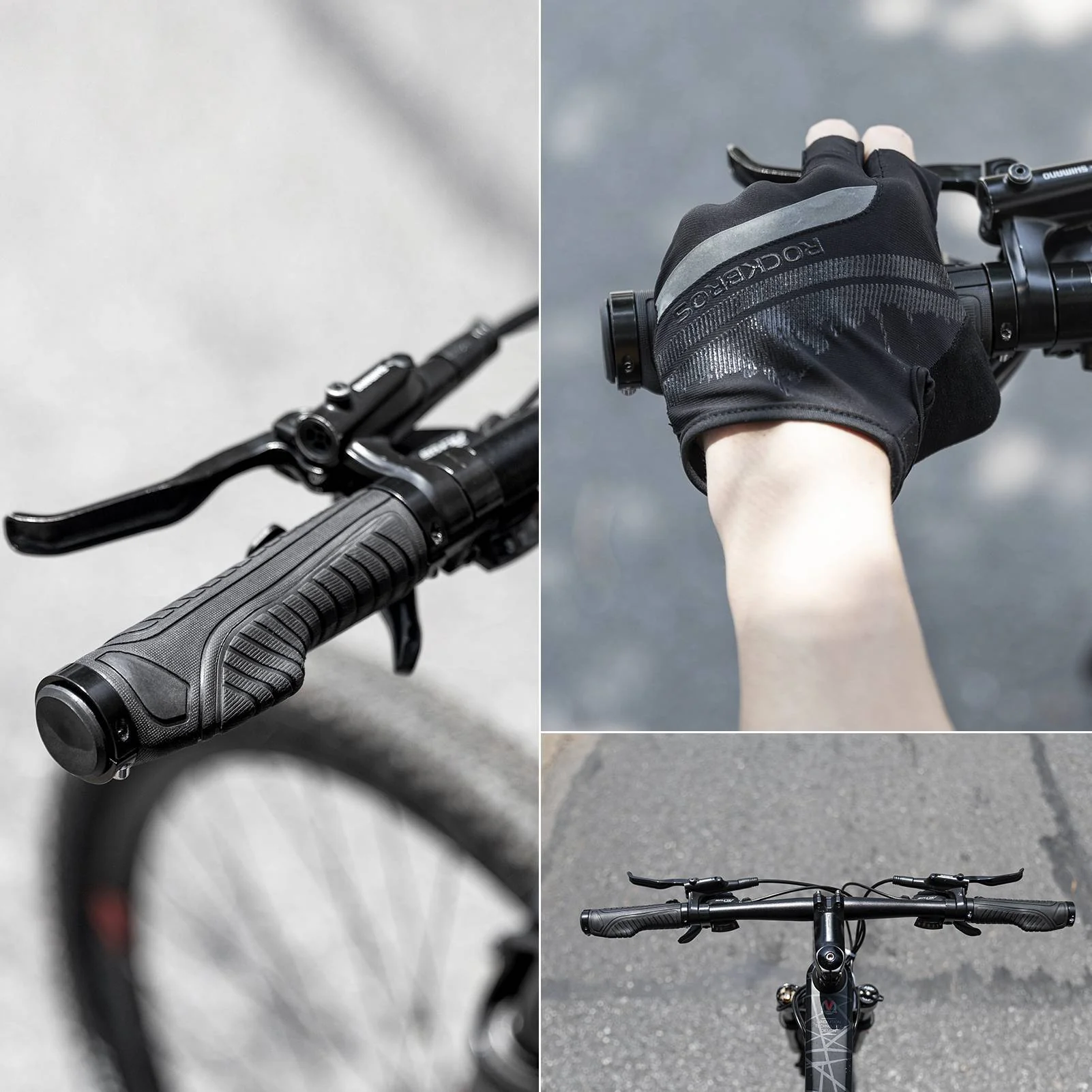 ROCKBROS Rutschfeste Fahrradgriffe aus Gummi mit Lock-on Design für MTB - Image 12