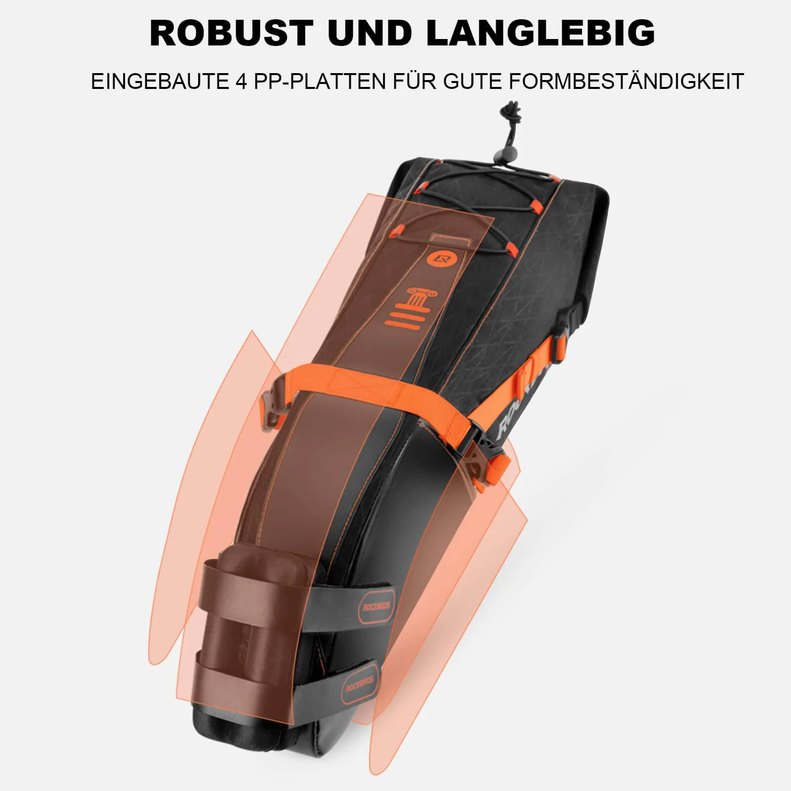 ROCKBROS Satteltasche wasserdichte Fahrradtasche für MTB Rennrad10L - Image 5