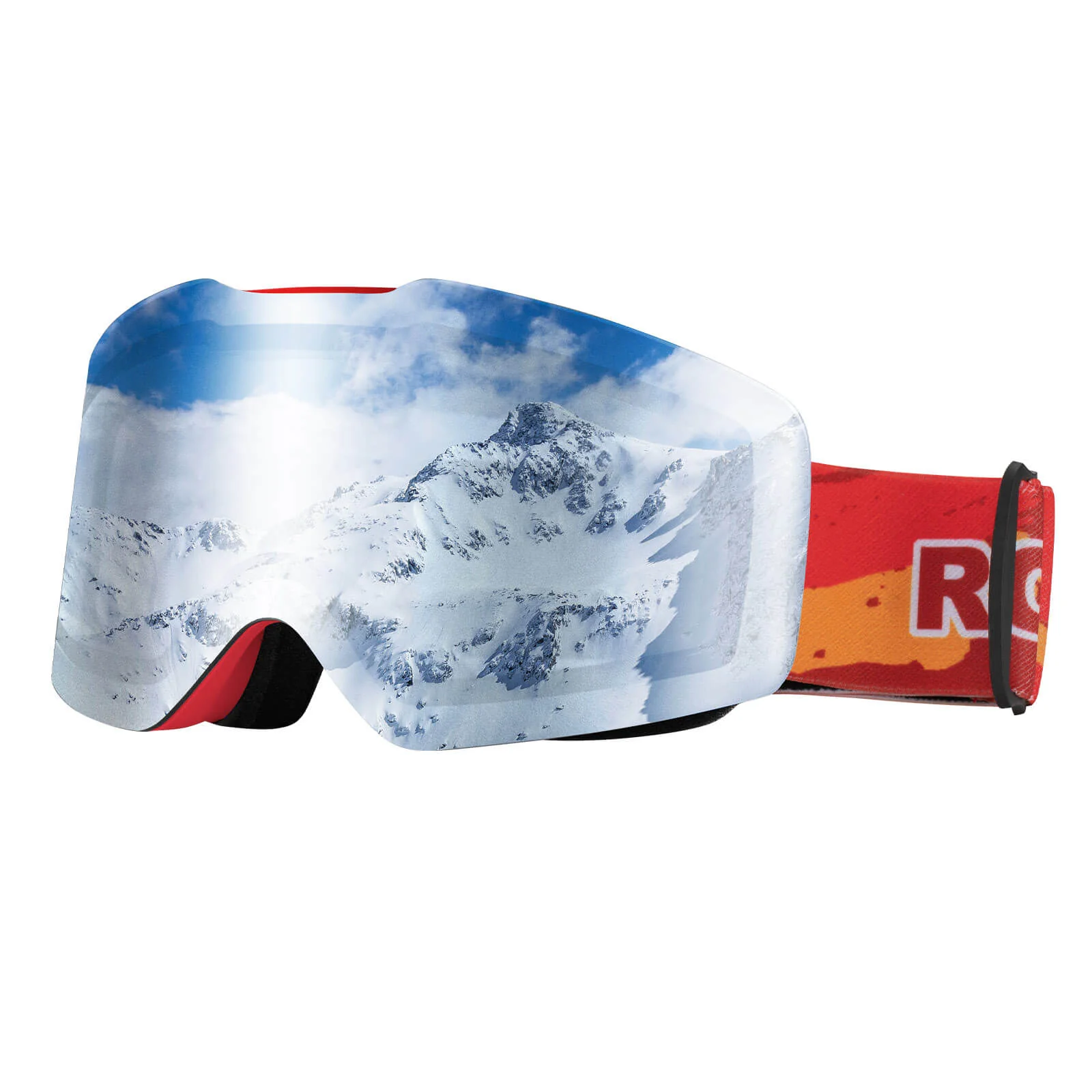 ROCKBROS Skibrille Schneebrille Polarisierte Helmkompatible Sportbrille Skifahren - Image 3