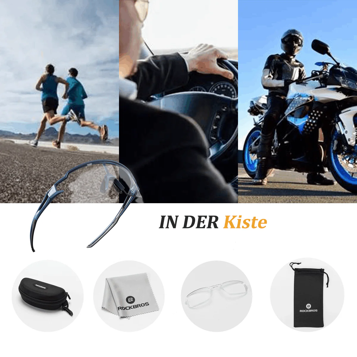 Unisex Fahrrad-Sonnenbrille mit Starkem UV-Schutz - Image 13