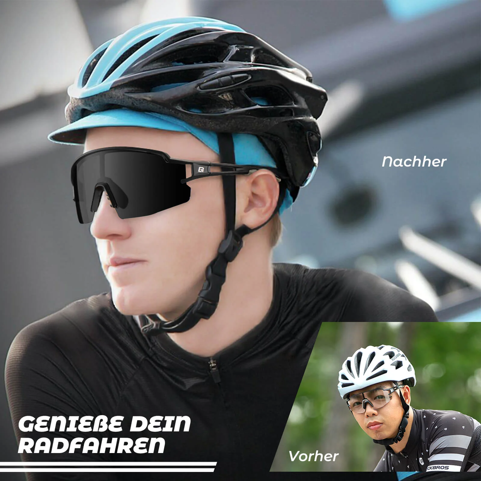 Unisex Fahrrad-Sonnenbrille mit Starkem UV-Schutz - Image 6