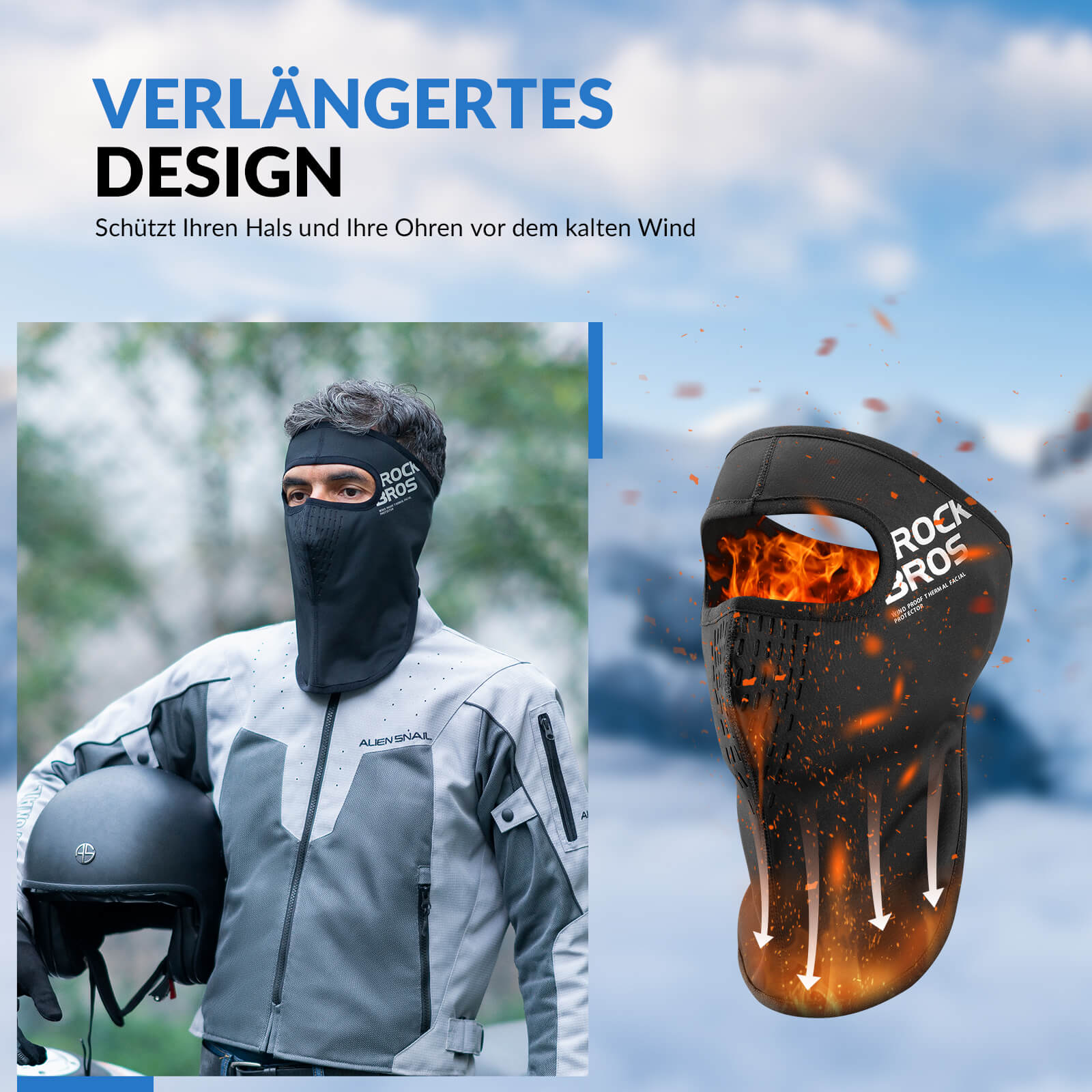 ROCKBROS Sturmhaube Für maximalen Tragekomfort und perfekten Haarschutz - Image 4