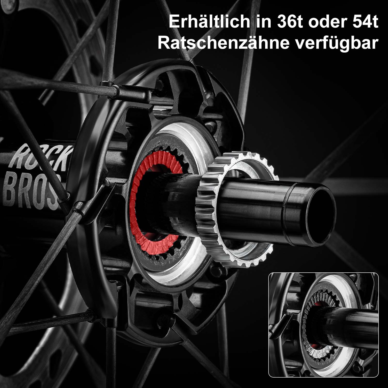 ROCKBROS T700 Carbon Laufradsatz 55mm Scheibenbremse Steckachse Laufrad Set für Rennrad Inklusive Vakuum-Reifenkissen - Image 6