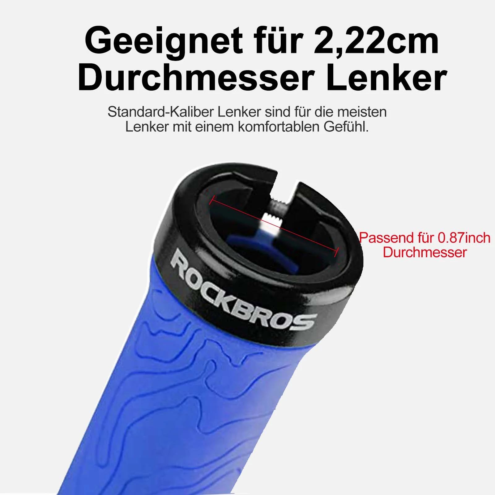 ROCKBROS Ultra-Leicht Fahrradgriffe aus Gummi mit Aluminium Lock-on Design - Image 13