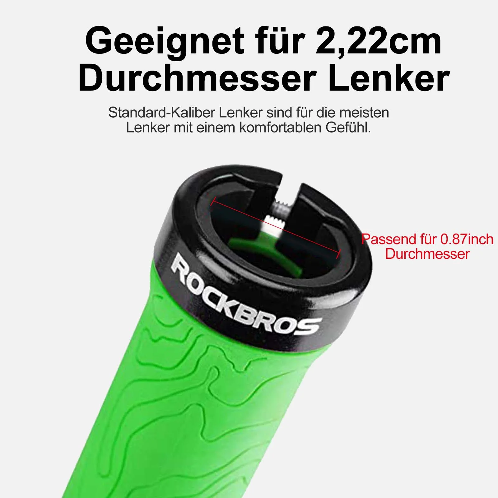ROCKBROS Ultra-Leicht Fahrradgriffe aus Gummi mit Aluminium Lock-on Design - Image 17