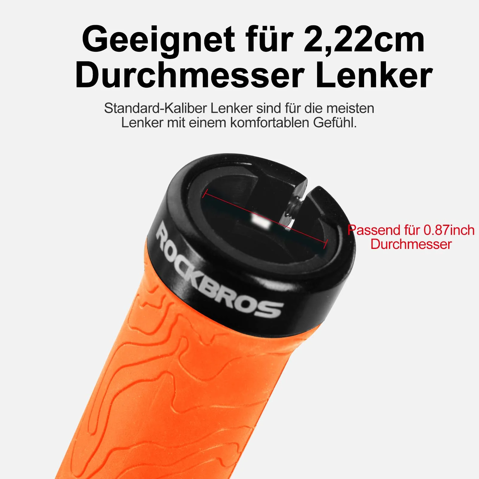 ROCKBROS Ultra-Leicht Fahrradgriffe aus Gummi mit Aluminium Lock-on Design - Image 21