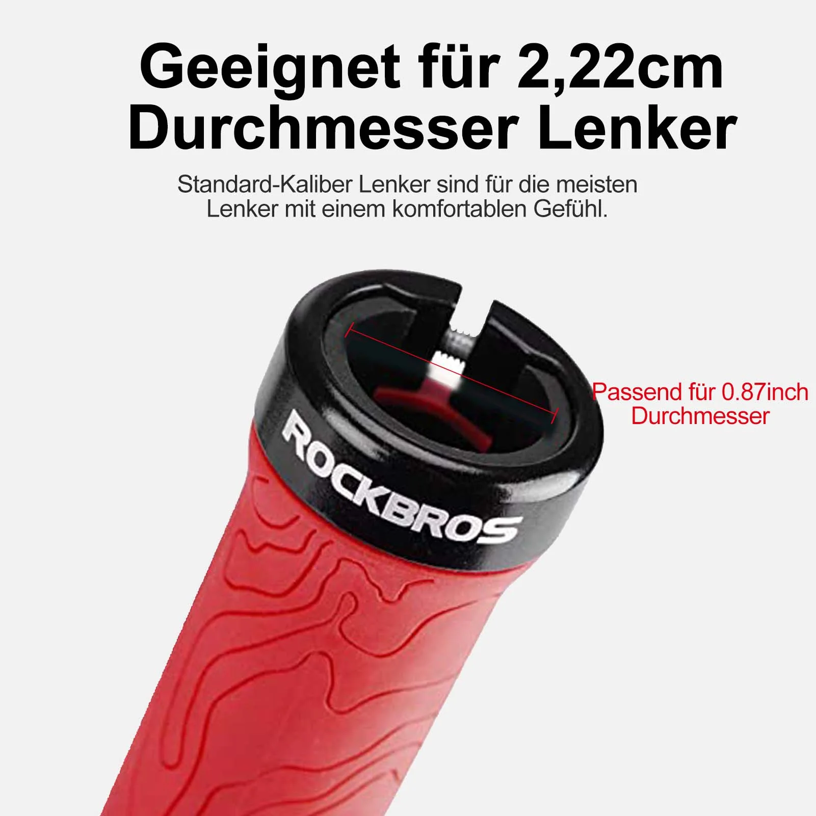 ROCKBROS Ultra-Leicht Fahrradgriffe aus Gummi mit Aluminium Lock-on Design - Image 24
