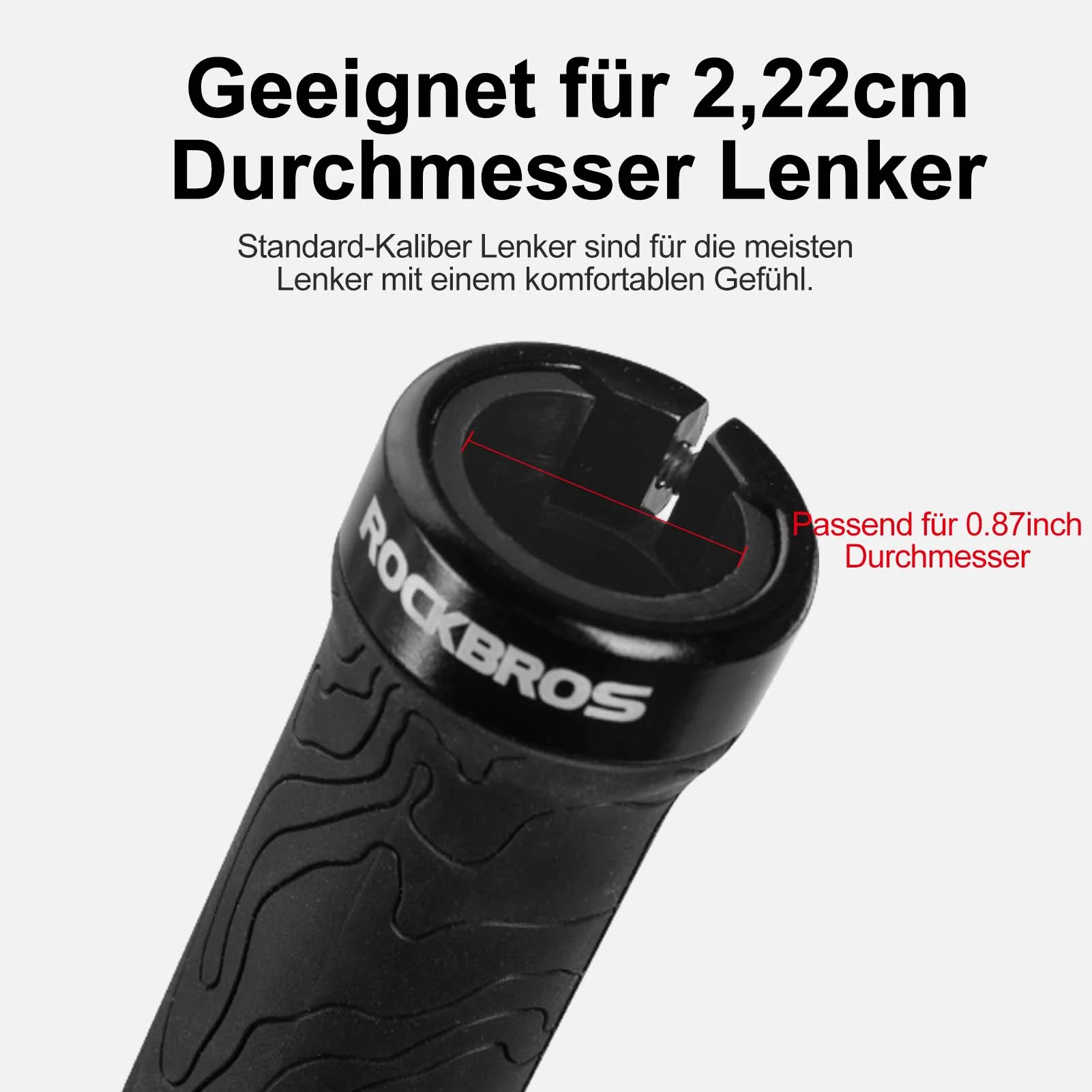 ROCKBROS Ultra-Leicht Fahrradgriffe aus Gummi mit Aluminium Lock-on Design - Image 28
