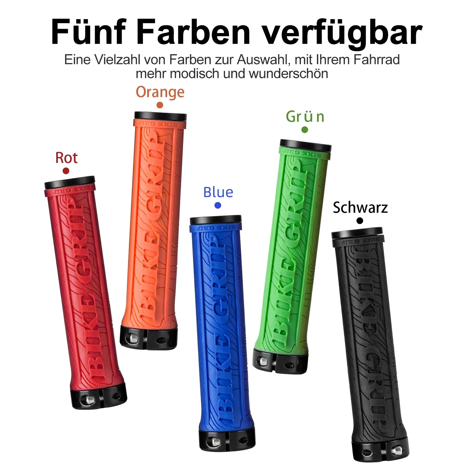 ROCKBROS Ultra-Leicht Fahrradgriffe aus Gummi mit Aluminium Lock-on Design - Image 6