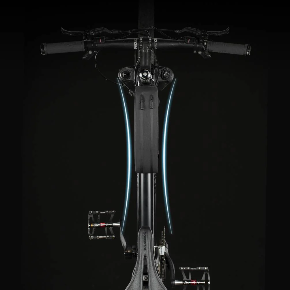 ROCKBROS wasserdichte Oberrohrtasche für Fahrrad 1L / 1.6 L Schwarz - Image 8
