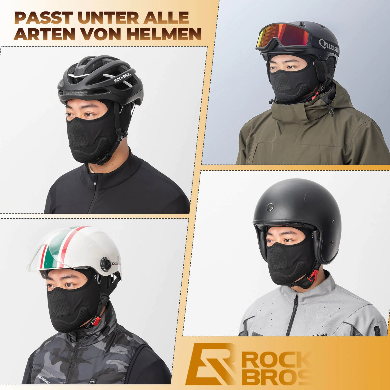 ROCKBROS Winter Balaclava Multifunktion Sturmhaube Winddicht Atmungsaktiv - Image 8