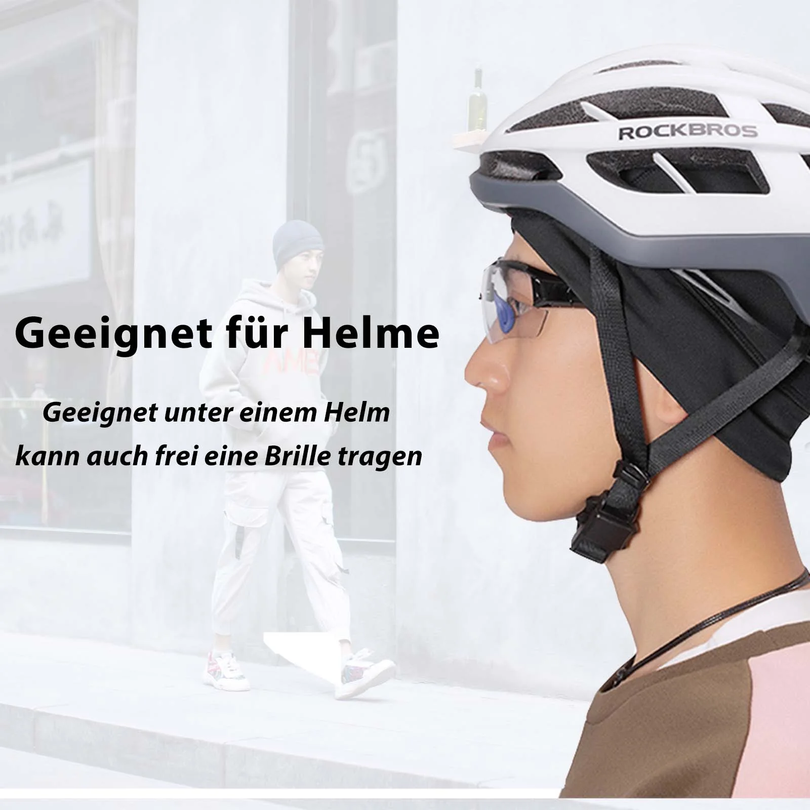 ROCKBROS Winter Fahrrad Mütze Helm Unterziehmütz Unisex - Image 15