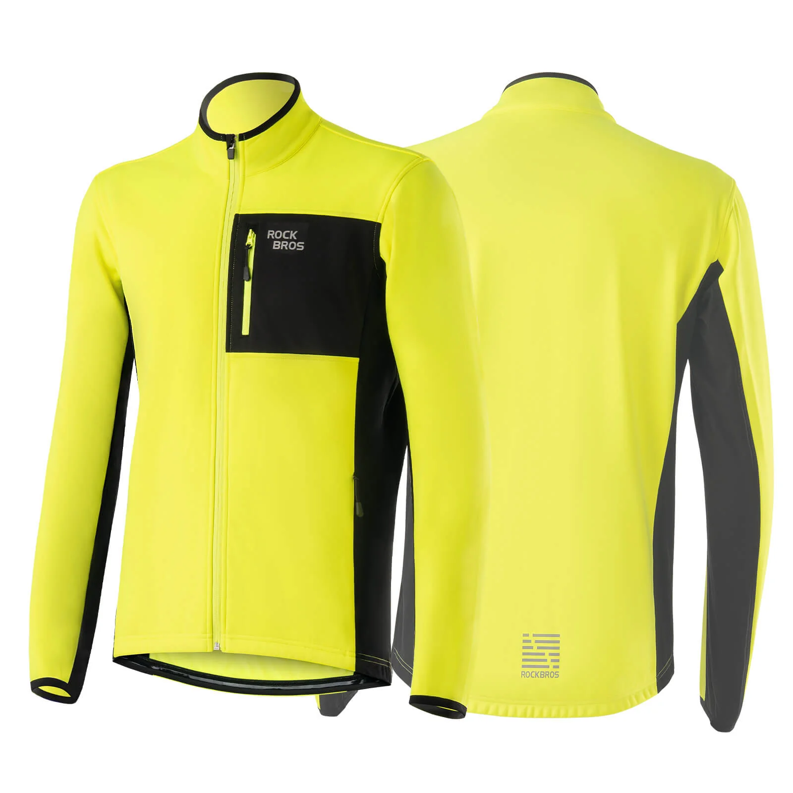 ROCKBROS Winter Fahrradjacke Herren Winddicht Warm Wanderjacke - Image 2
