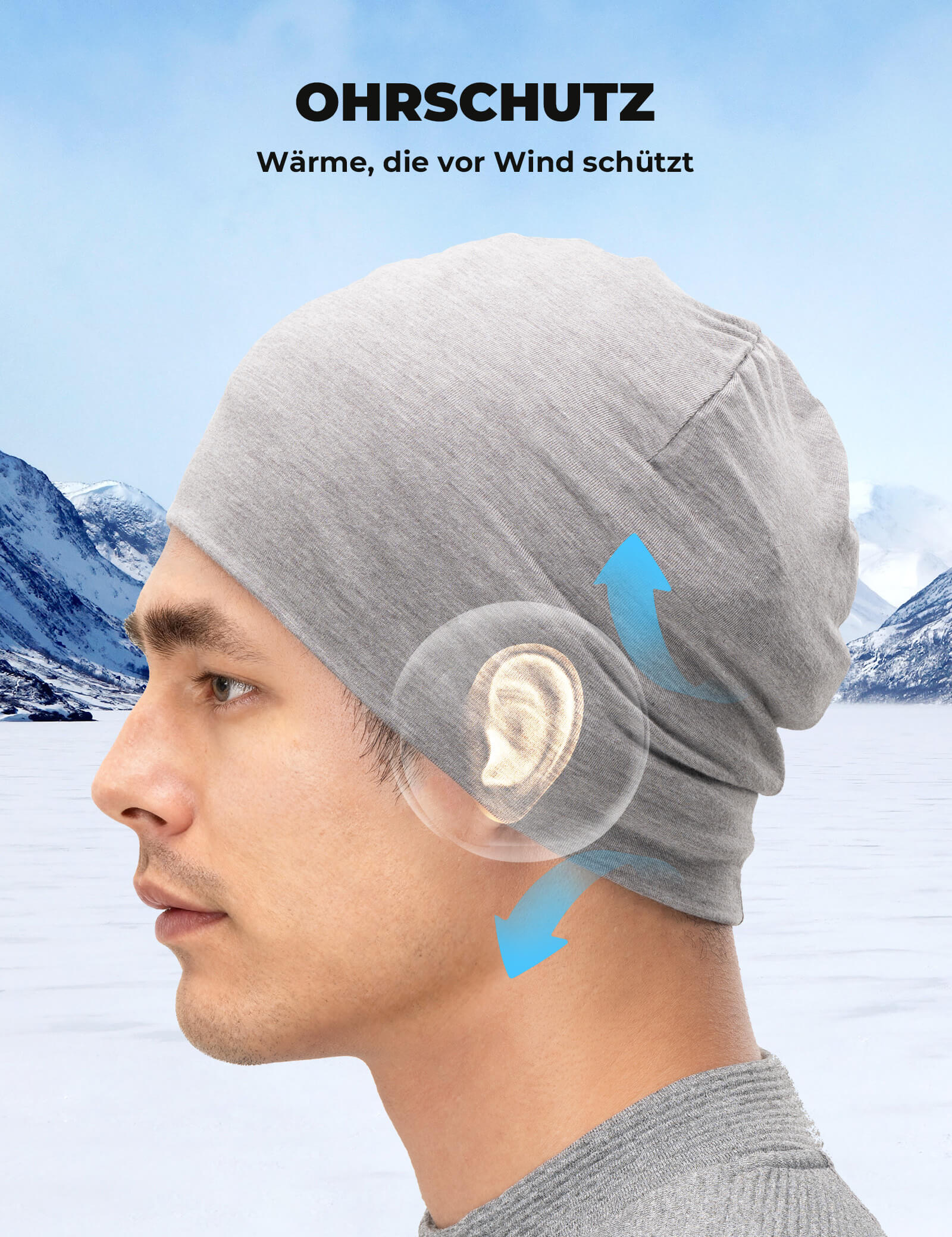ROCKBROS Winter Thermo Mütze aus Wolle - Image 13