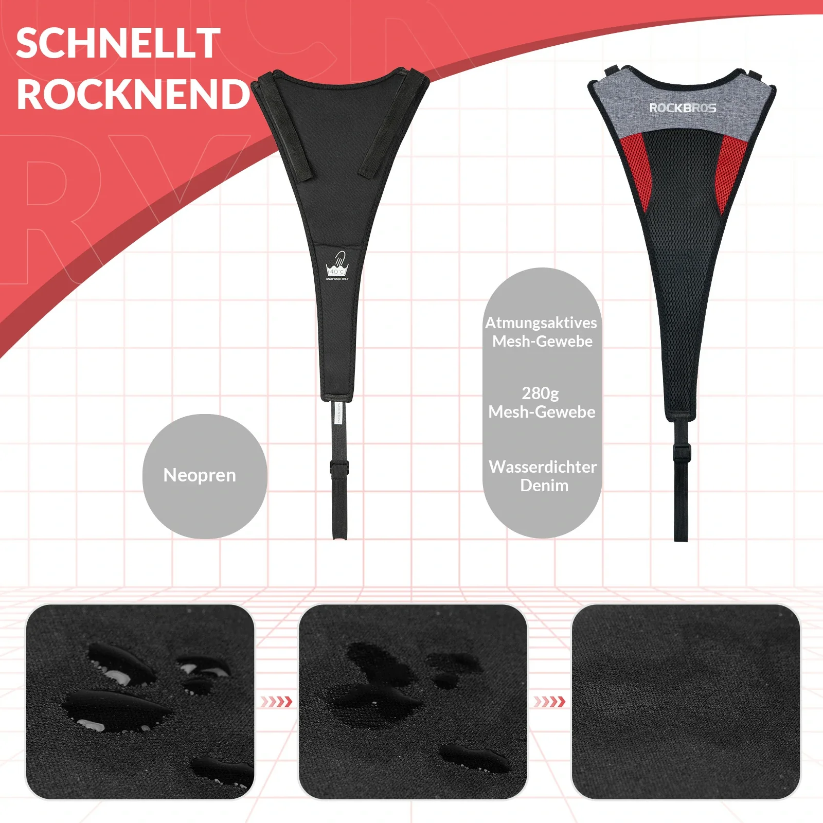 Schweißfänger für Rollentrainer Fahrrad Rollentrainerzubehör Anti-Schweiß Saugfähig Atmungsaktiv Schnell Trocknend - Image 6